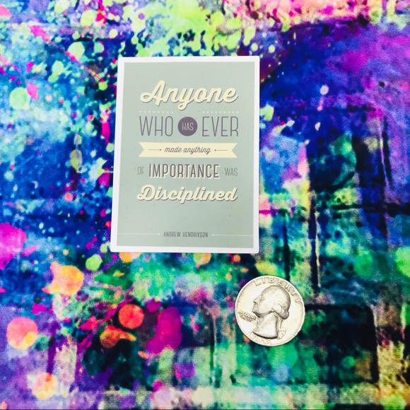 Disciplined Motivational Mini Poster Stickers Decor - Picture 5 of 5